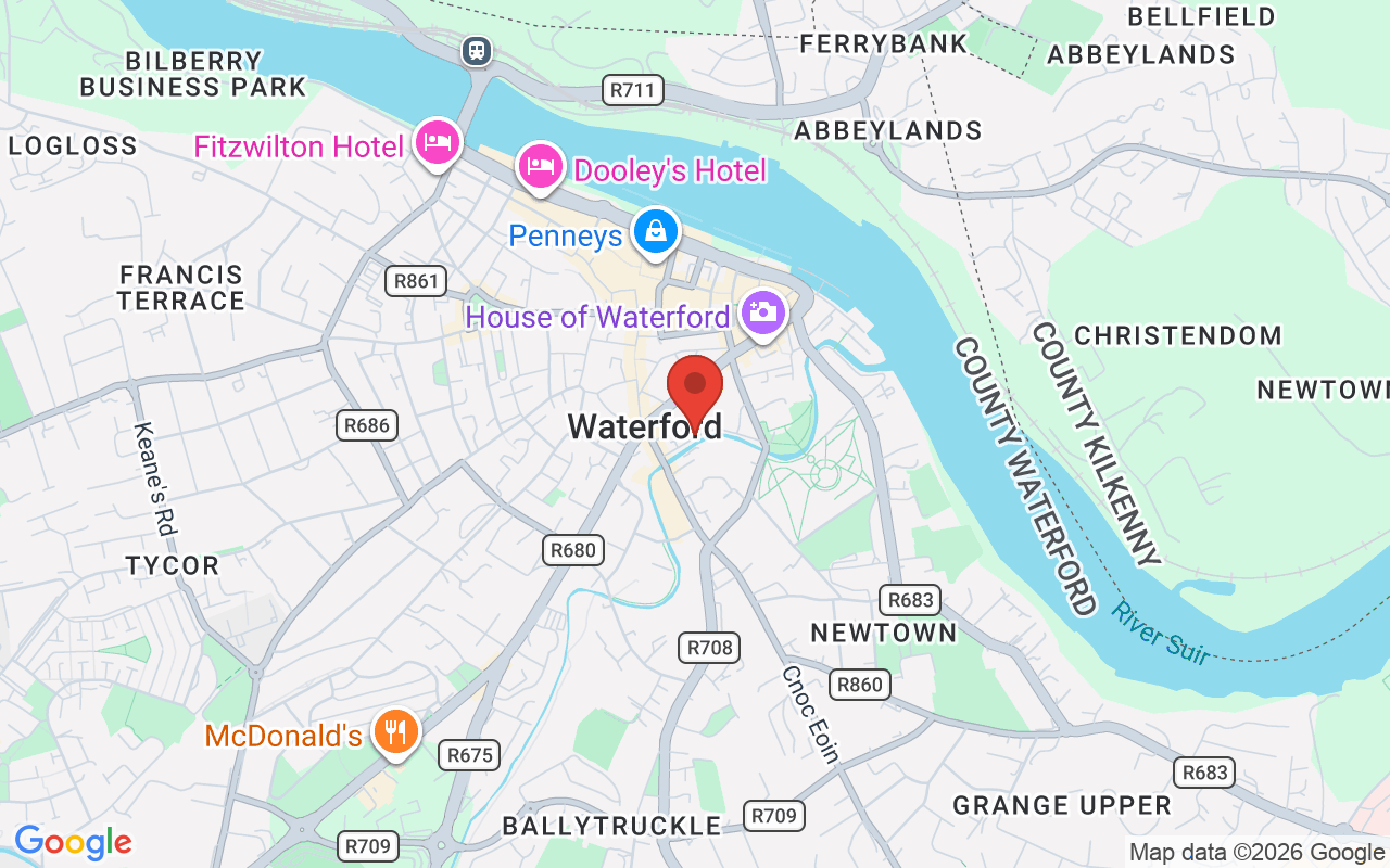 Map showing the location of JEC Security Limited in Ireland